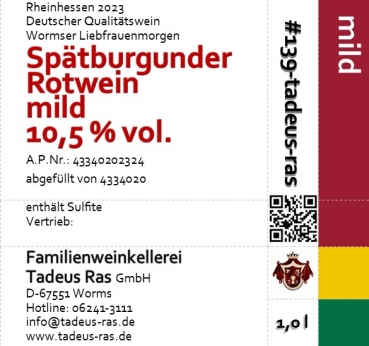 Spätburgunder mild 2023